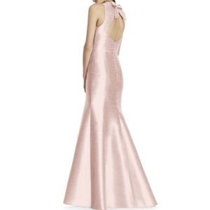 Alfred Sung Sleeveless Mermaid Gown w/ Cutout-Back